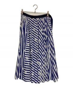 中古・古着通販】sacai (サカイ) レオパードプリーツラップスカート