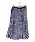 sacai (サカイ) ストライププリーツラップスカート ネイビー×ホワイト サイズ:2：12000円