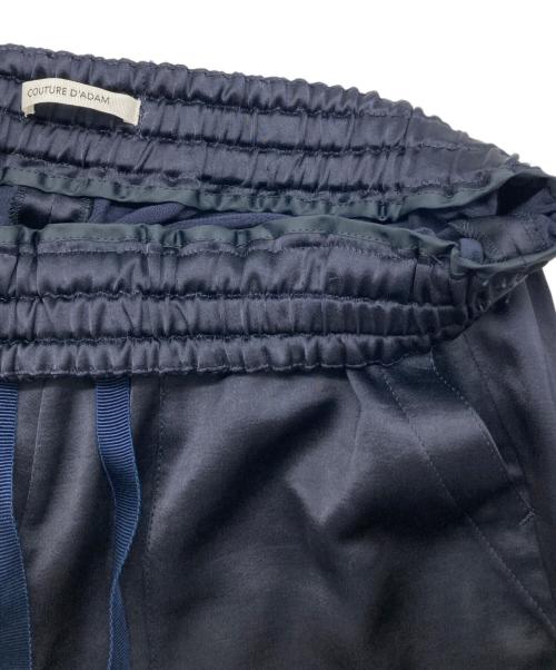 Couture d'adam（クチュールドアダム）COUTURE D'ADAM (クチュールドアダム) Satin Marine Trousers ネイビー サイズ:36の古着・服飾アイテム