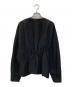 EBURE (エブール) イージーコットン ショート丈ギャザージャケット ブラック サイズ:38：7000円