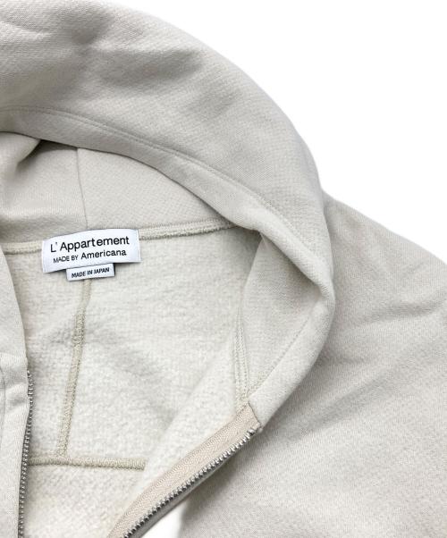 Americana（アメリカーナ）Americana (アメリカーナ) L'Appartement (アパルトモン) WIDE FULLZIP HOODIE アイボリー サイズ:下記参照の古着・服飾アイテム