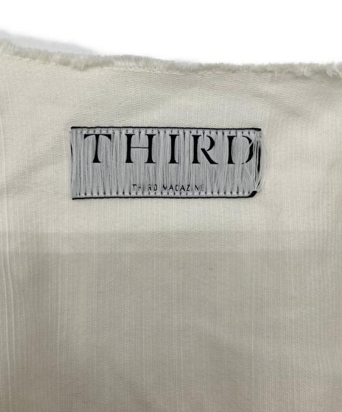 THIRD MAGAZINE（サードマガジン）THIRD MAGAZINE (サードマガジン) コーデュロイノーカラージャケット アイボリー サイズ:SIZE 9の古着・服飾アイテム