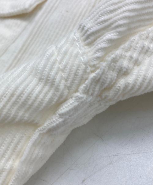 THIRD MAGAZINE（サードマガジン）THIRD MAGAZINE (サードマガジン) コーデュロイノーカラージャケット アイボリー サイズ:SIZE 9の古着・服飾アイテム