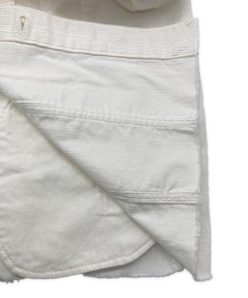 THIRD MAGAZINE（サードマガジン）THIRD MAGAZINE (サードマガジン) コーデュロイノーカラージャケット アイボリー サイズ:SIZE 9の古着・服飾アイテム
