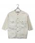 THIRD MAGAZINE（サードマガジン）の古着「コーデュロイノーカラージャケット」｜アイボリー
