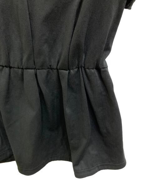 ebure（エブール）EBURE (エブール) クリアギザコットン カットソー ブラック サイズ:38の古着・服飾アイテム