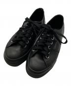 SUPERGA×PELLICOスペルガ×ペリーコ）の古着「レザーローカットスニーカー」｜ブラック