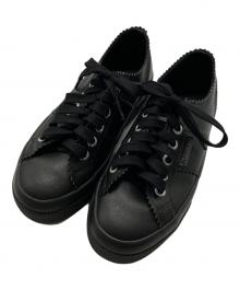 SUPERGA×PELLICO（スペルガ×ペリーコ）の古着「レザーローカットスニーカー」｜ブラック