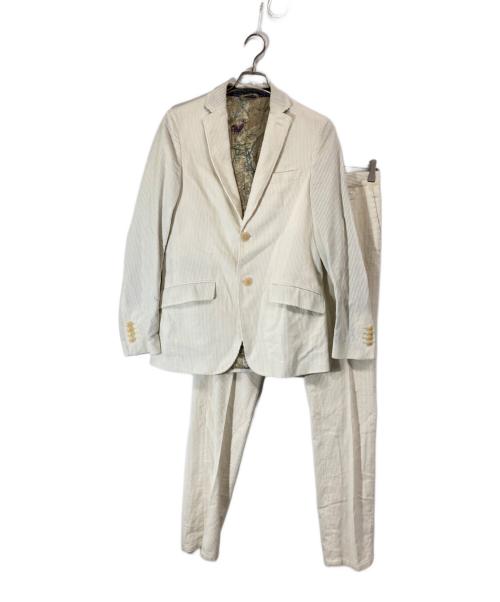 ETRO（エトロ）ETRO (エトロ) 裏地総柄コーデュロセットアップ ホワイト サイズ:44の古着・服飾アイテム