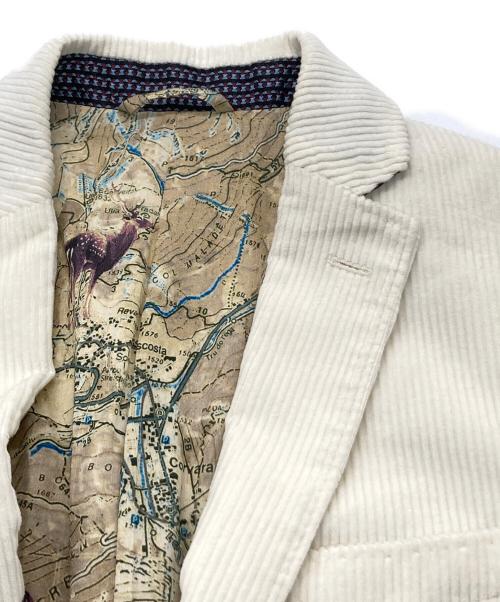 ETRO（エトロ）ETRO (エトロ) 裏地総柄コーデュロセットアップ ホワイト サイズ:44の古着・服飾アイテム