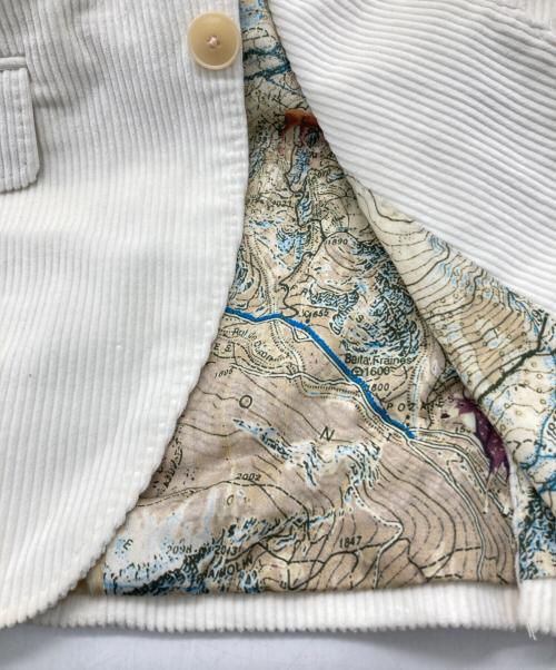 ETRO（エトロ）ETRO (エトロ) 裏地総柄コーデュロセットアップ ホワイト サイズ:44の古着・服飾アイテム