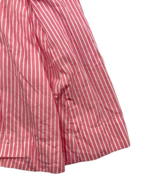 POLO RALPH LAUREN（ポロ・ラルフローレン）POLO RALPH LAUREN (ポロ・ラルフローレン) ストライプシャツワンピース ピンク×ホワイトの古着・服飾アイテム
