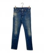 DSQUARED2ディースクエアード）の古着「クラッシュデニムパンツ」｜インディゴ