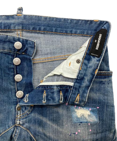 DSQUARED2（ディースクエアード）DSQUARED2 (ディースクエアード) Tidy Biker Jean インディゴ サイズ:44の古着・服飾アイテム