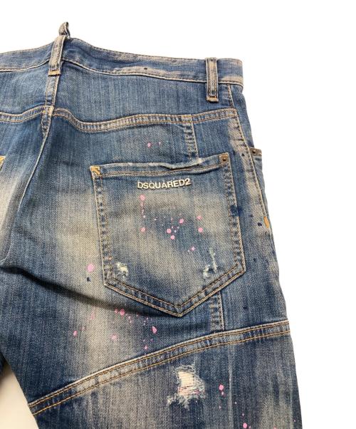 DSQUARED2（ディースクエアード）DSQUARED2 (ディースクエアード) Tidy Biker Jean インディゴ サイズ:44の古着・服飾アイテム