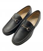 GUCCIグッチ）の古着「ホースビットローファー」｜ブラック