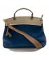 FURLA (フルラ) 型押しハンドバッグ ネイビー：6000円