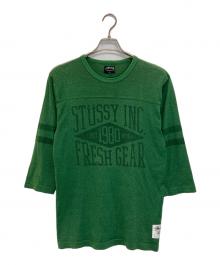 stussy（ステューシー）の古着「フットボールTシャツ」｜グリーン