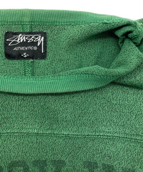 stussy（ステューシー）stussy (ステューシー) フットボールTシャツ グリーン サイズ:Sの古着・服飾アイテム