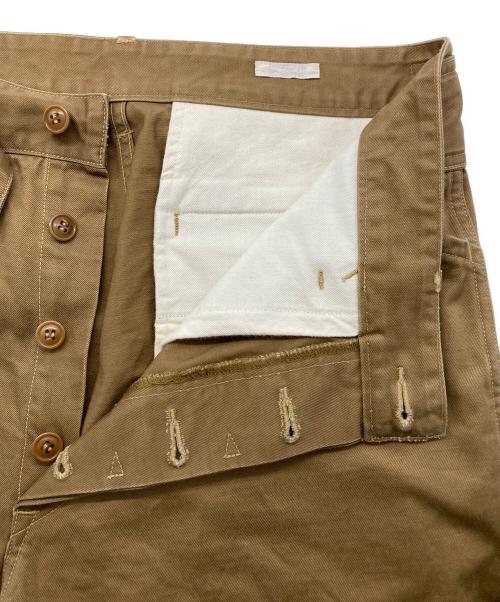 COMOLI（コモリ）COMOLI (コモリ) ベルテッドチノパンツ キャメル サイズ:1の古着・服飾アイテム