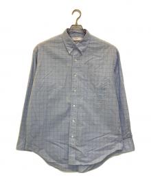 Graphpaper（グラフペーパー）の古着「Thomas Mason L/S B.D Box Shirt」｜ブルー