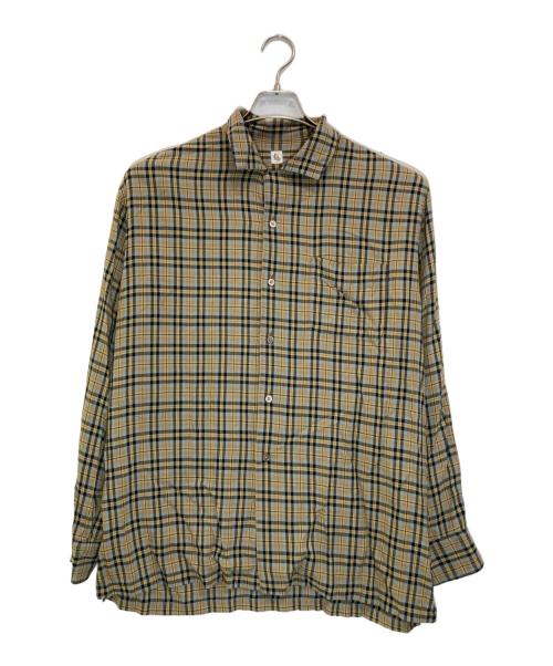 KAPTAIN SUNSHINE（キャプテンサンシャイン）KAPTAIN SUNSHINE (キャプテンサンシャイン) Open Collar L/S Shirt ブラウン サイズ:38の古着・服飾アイテム