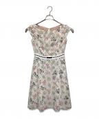 TOCCAトッカ）の古着「FLORET PATTERN ドレス ワンピース」｜ホワイト