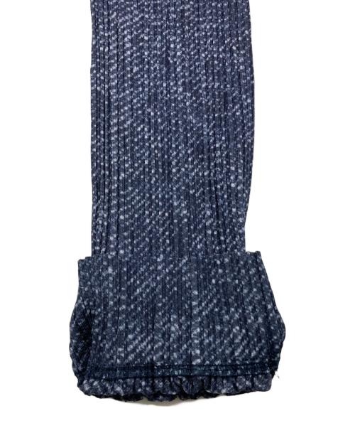 PLEATS PLEASE（プリーツプリーズ）PLEATS PLEASE (プリーツプリーズ) デニム転写プリーツジャケット ブルー サイズ:2の古着・服飾アイテム