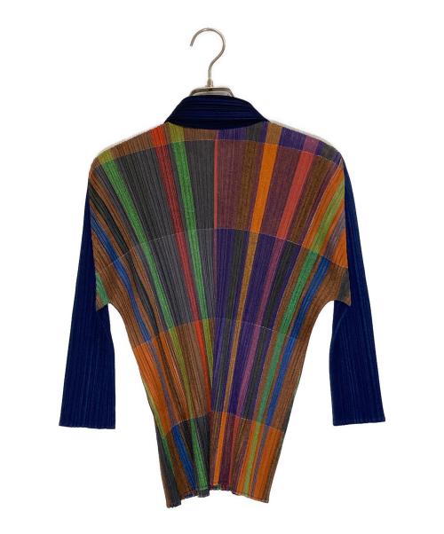 PLEATS PLEASE（プリーツプリーズ）PLEATS PLEASE (プリーツプリーズ) チェックパターンプリーツシャツ マルチカラー サイズ:3の古着・服飾アイテム