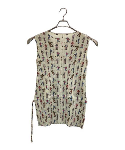 PLEATS PLEASE（プリーツプリーズ）PLEATS PLEASE (プリーツプリーズ) 人柄 プリーツチュニック ベージュ サイズ:3の古着・服飾アイテム