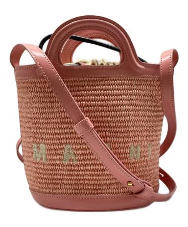 未使用に近い　MARNI マルニ　TROPICALIA BAG SMALL 中古・古着通販】MARNI (マルニ) Tropicalia Basket Bag Small ピンク