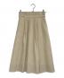 MACKINTOSH PHILOSOPHY（マッキントッシュ フィロソフィー）の古着「シアサッカーフレアスカート」｜ベージュ×ホワイト