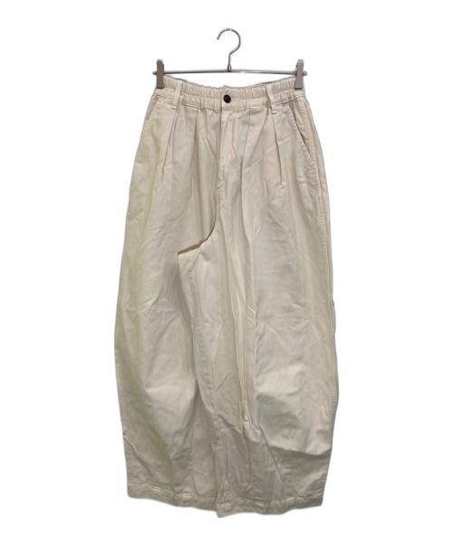 HARVESTY（ハーベスティー）HARVESTY (ハーベスティー) チノクロスサーカスパンツ アイボリー サイズ:2の古着・服飾アイテム