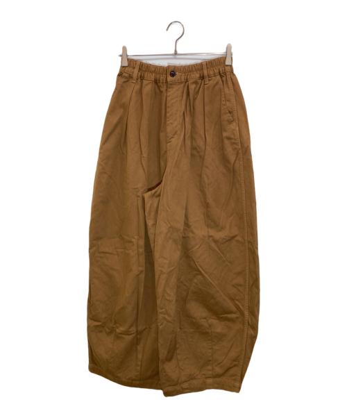 HARVESTY（ハーベスティー）HARVESTY (ハーベスティー) チノクロスサーカスパンツ ブラウン サイズ:2の古着・服飾アイテム