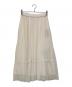 BLUE LABEL CRESTBRIDGE（ブルーレーベルクレストブリッジ）の古着「チュールプリーツスカート」｜アイボリー