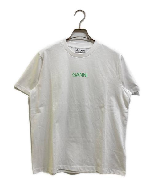 GANNI（ガニー）Ganni (ガニー) プリントTシャツ ホワイト サイズ:Sの古着・服飾アイテム