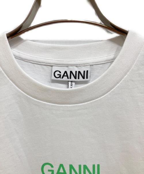 GANNI（ガニー）Ganni (ガニー) プリントTシャツ ホワイト サイズ:Sの古着・服飾アイテム