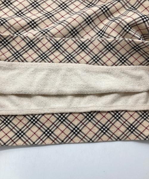 BURBERRY BLUE LABEL（バーバリーロンドンブルーレーベル）BURBERRY BLUE LABEL (バーバリーロンドンブルーレーベル) ノヴァチェックカットソー ベージュ サイズ:38の古着・服飾アイテム