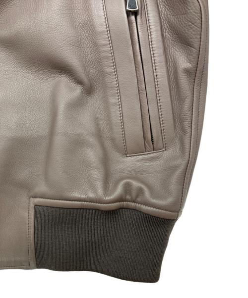 ISAIA（イザイア）ISAIA (イザイア) FLIGHT JACKET ブラウン サイズ:46の古着・服飾アイテム