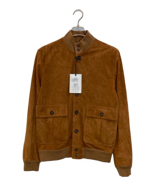 VALSTAR（ヴァルスター）VALSTAR (ヴァルスター) VALSTARINO ゴートスウェードブルゾン ブラウン サイズ:48の古着・服飾アイテム