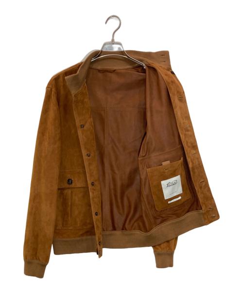 VALSTAR（ヴァルスター）VALSTAR (ヴァルスター) VALSTARINO ゴートスウェードブルゾン ブラウン サイズ:48の古着・服飾アイテム