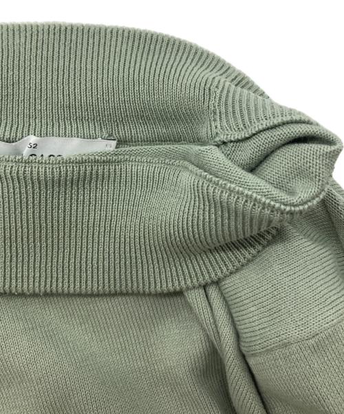 GRAN SASSO（グランサッソ）GRAN SASSO (グランサッソ) 12ゲージソフトコットンモックネックニット グリーン サイズ:46の古着・服飾アイテム