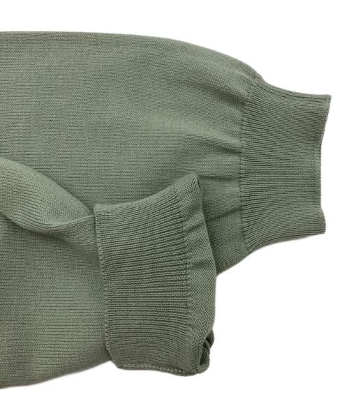 GRAN SASSO（グランサッソ）GRAN SASSO (グランサッソ) 12ゲージソフトコットンモックネックニット グリーン サイズ:46の古着・服飾アイテム