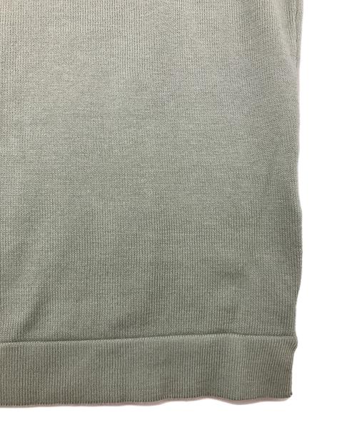 GRAN SASSO（グランサッソ）GRAN SASSO (グランサッソ) 12ゲージソフトコットンモックネックニット グリーン サイズ:46の古着・服飾アイテム