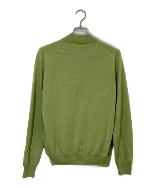 GRAN SASSO（グランサッソ）GRAN SASSO (グランサッソ) 12ゲージウールソリッドモックネックニット グリーン サイズ:46の古着・服飾アイテム