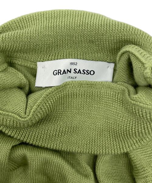 GRAN SASSO（グランサッソ）GRAN SASSO (グランサッソ) 12ゲージウールソリッドモックネックニット グリーン サイズ:46の古着・服飾アイテム