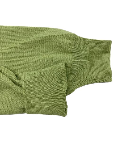 GRAN SASSO（グランサッソ）GRAN SASSO (グランサッソ) 12ゲージウールソリッドモックネックニット グリーン サイズ:46の古着・服飾アイテム