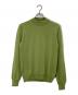 GRAN SASSO（グランサッソ）の古着「12ゲージウールソリッドモックネックニット」｜グリーン