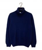 RING JACKETリングジャケット）の古着「カシミヤタートルネックニット」｜ネイビー