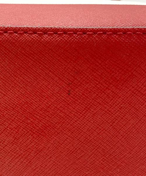 MICHAEL KORS（マイケル・コース）MICHAEL KORS (マイケルコース) トラベル ボーダー スモールトート ハンドバッグ レッド×ホワイトの古着・服飾アイテム